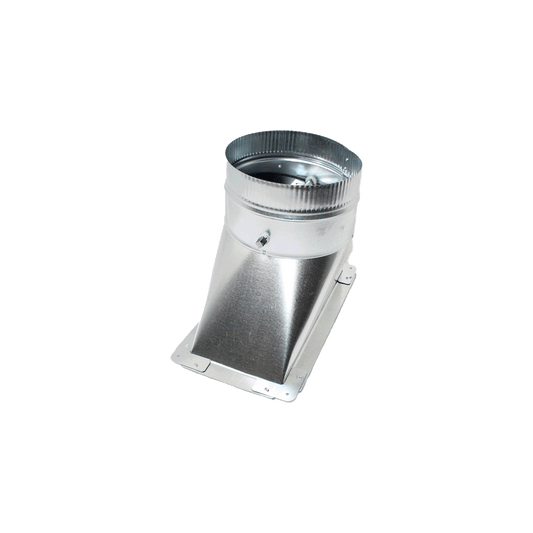 Jer-Air Model AT-503 | Air Tight 45° Takeoff With Gasket, Damper, & 2" Standoff Quadrant - 3/8" Hardware - Nylon End Bearings