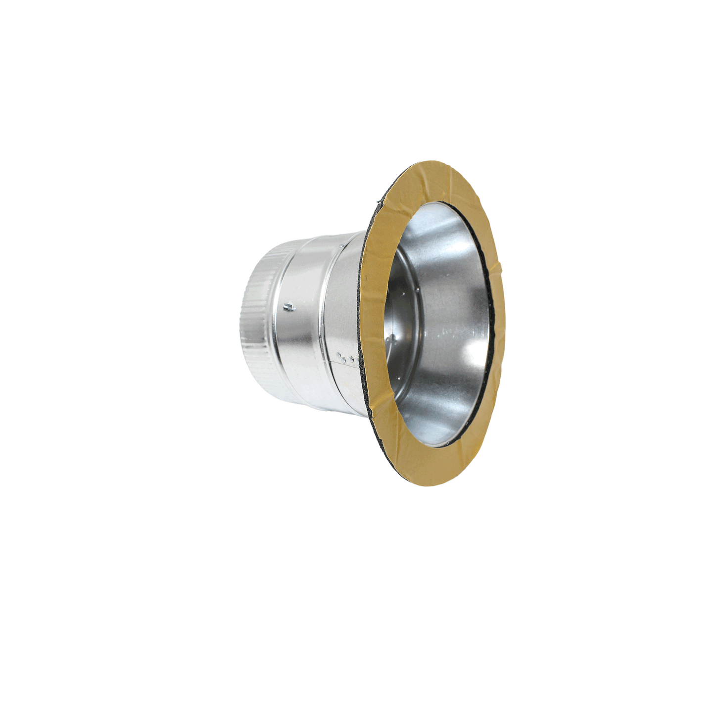 Jer-Air Model C-402 | Conical Stick-on Sleeve With Flange, Gasket, Damper, & 2" Standoff Quadrant - 1/4" Hardware