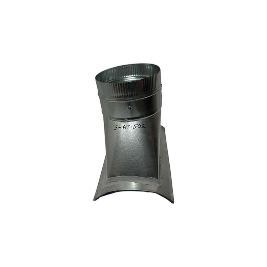 Jer-Air Model S-AT-502 | Airtight 45° Saddle Takeoff with Gasket, Damper & 2" Standoff Quadrant - 1/4" Hardware