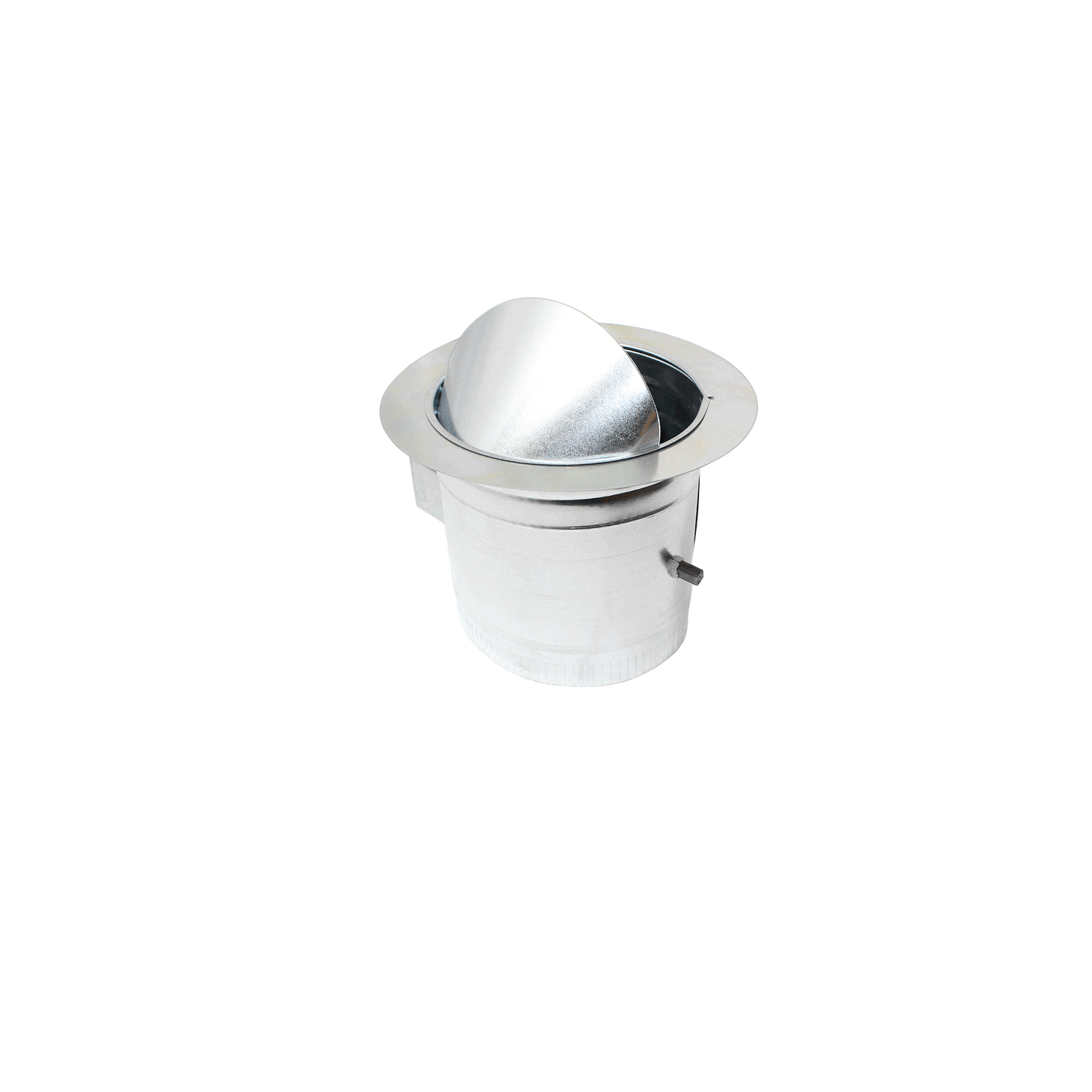 Jer-Air Model 203-DS | Stick-on Takeoff With Gasket, Damper, Scoop, Nylon End Bearings, & 2" Standoff Quadrant - 3/8" Hardware