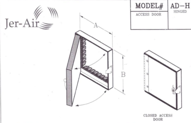 Jer-Air AD-H | Access Door - Hinged