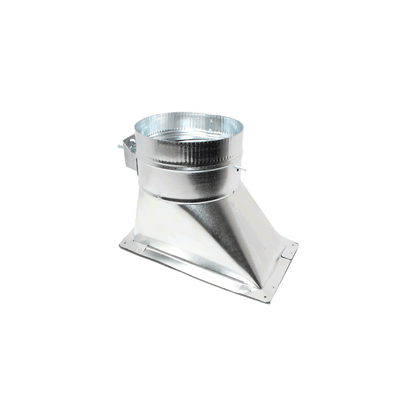 Jer-Air Model AT-502 | Air Tight 45° Takeoff With Gasket, Damper, & 2" Standoff Quadrant - 1/4" Hardware