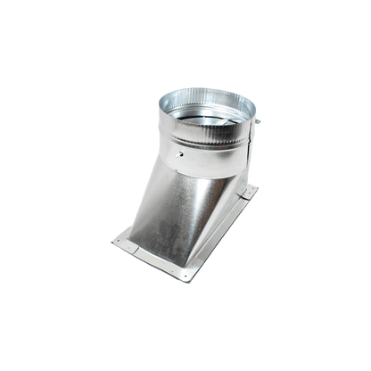 Jer-Air Model AT-502 | Air Tight 45° Takeoff With Gasket, Damper, & 2" Standoff Quadrant - 1/4" Hardware