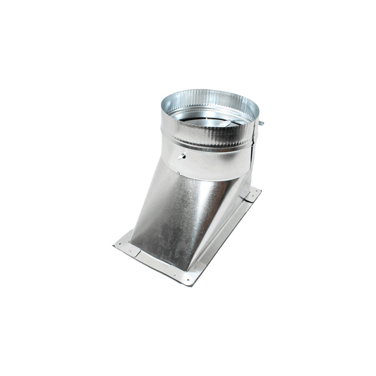Jer-Air Model AT-502 | Air Tight 45° Takeoff With Gasket, Damper, & 2" Standoff Quadrant - 1/4" Hardware
