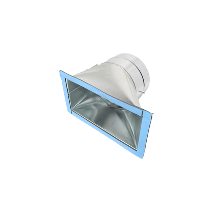 Jer-Air Model AT-502 | Air Tight 45° Takeoff With Gasket, Damper, & 2" Standoff Quadrant - 1/4" Hardware