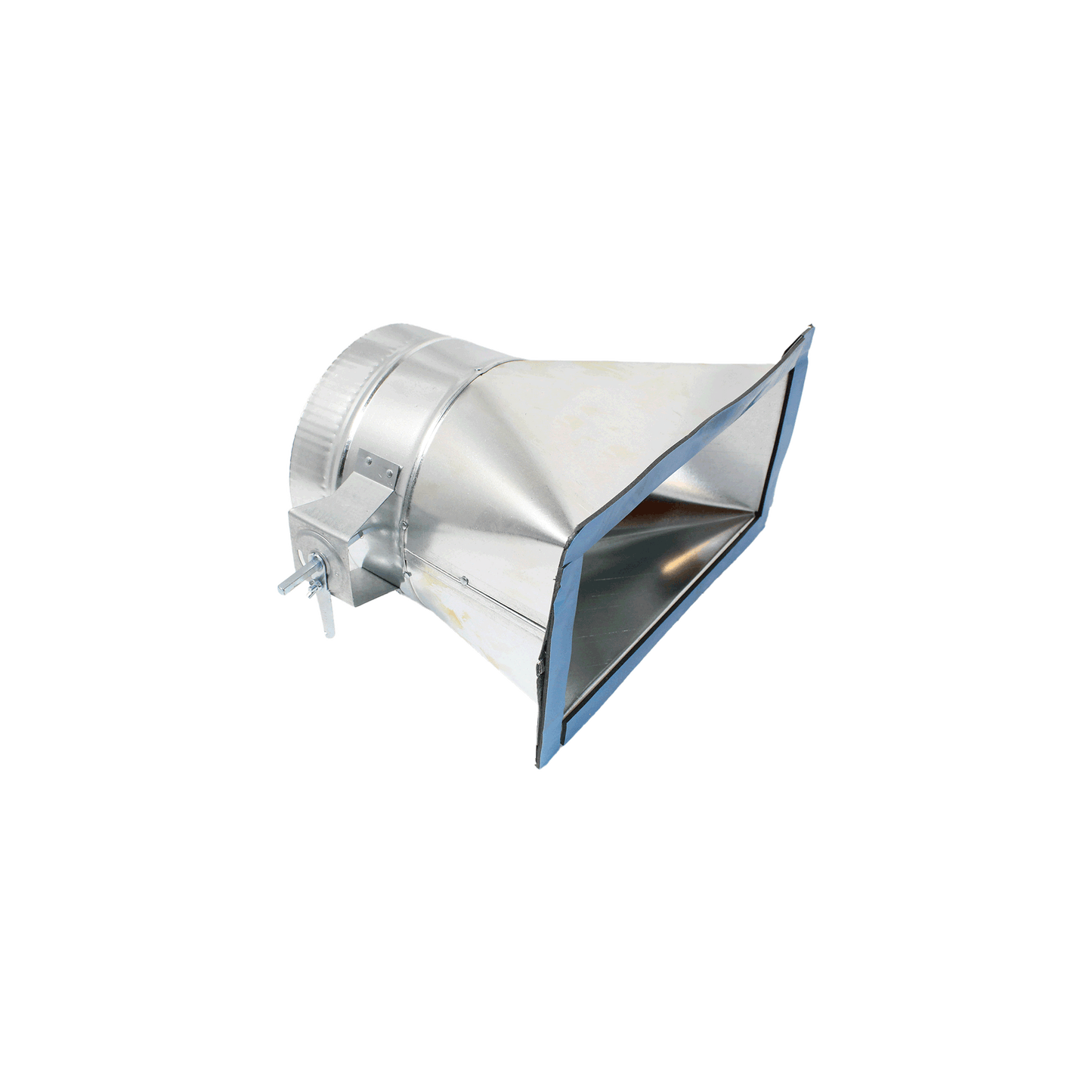 Jer-Air Model AT-502 | Air Tight 45° Takeoff With Gasket, Damper, & 2" Standoff Quadrant - 1/4" Hardware