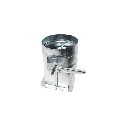 Jer-Air Model AT-503 | Air Tight 45° Takeoff With Gasket, Damper, & 2" Standoff Quadrant - 3/8" Hardware - Nylon End Bearings