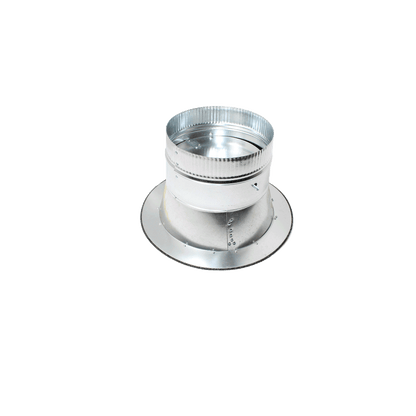 Jer-Air Model C-402 | Conical Stick-on Sleeve With Flange, Gasket, Damper, & 2" Standoff Quadrant - 1/4" Hardware