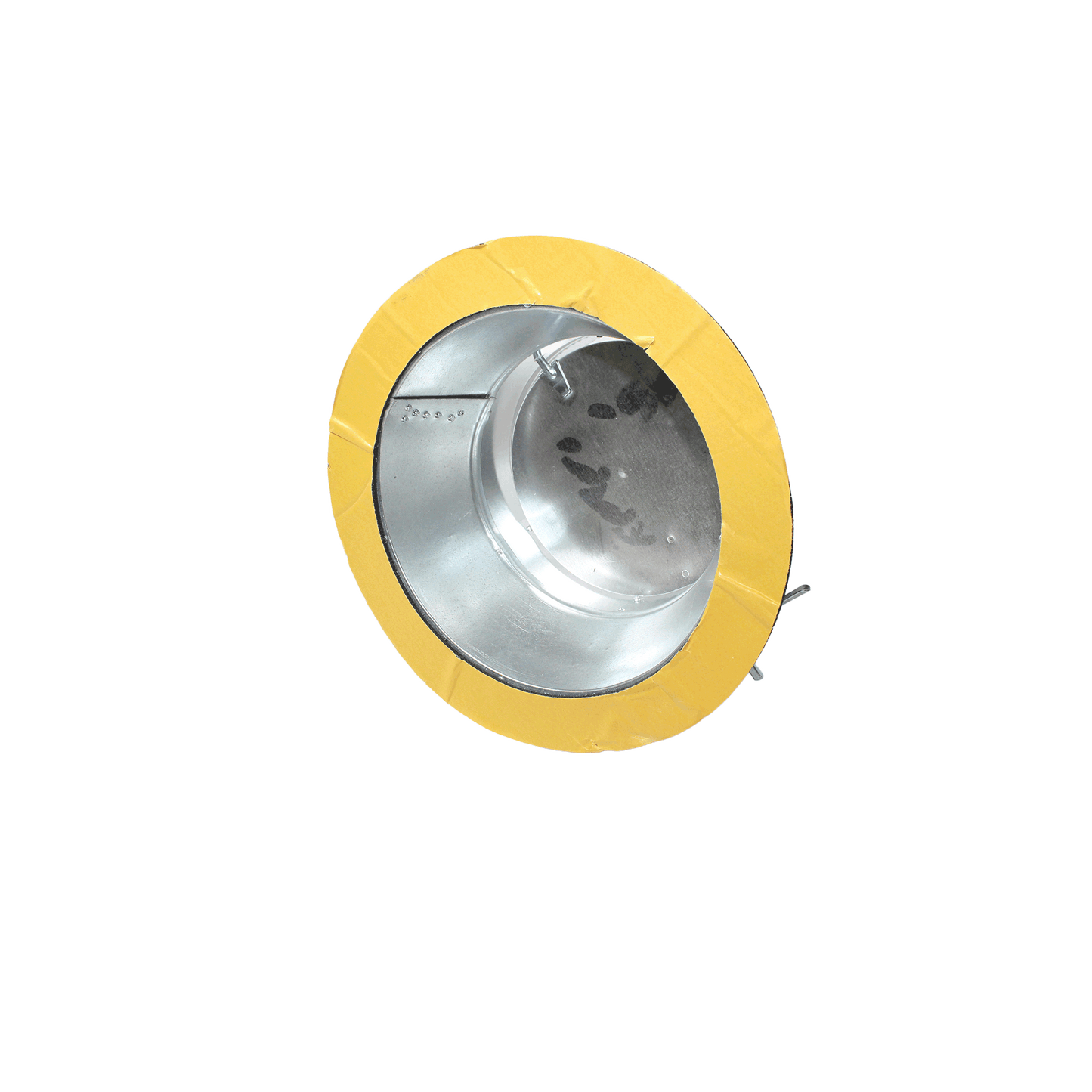 Jer-Air Model C-402 | Conical Stick-on Sleeve With Flange, Gasket, Damper, & 2" Standoff Quadrant - 1/4" Hardware