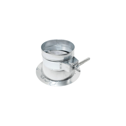 Jer-Air Model C-403 | Conical Stick-on Sleeve With Flange, Gasket, Damper, & 2" Standoff Quadrant, Nylon End Bearings - 3/8" Hardware