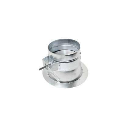 Jer-Air Model C-403 | Conical Stick-on Sleeve With Flange, Gasket, Damper, & 2" Standoff Quadrant, Nylon End Bearings - 3/8" Hardware