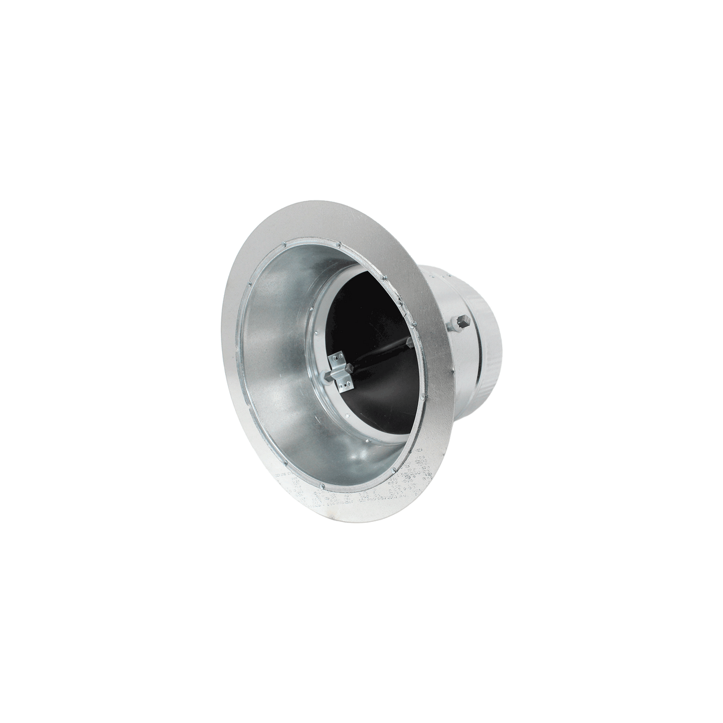 Jer-Air Model C-403 | Conical Stick-on Sleeve With Flange, Gasket, Damper, & 2" Standoff Quadrant, Nylon End Bearings - 3/8" Hardware