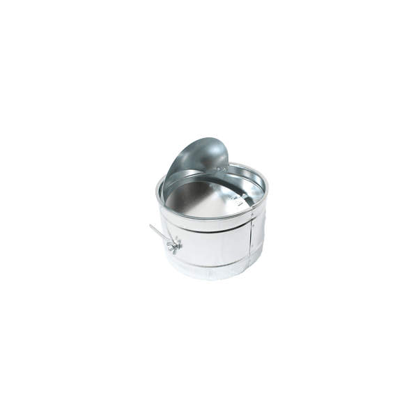 Jer-Air Model S-4S | Spin-in Takeoff With Damper & 45° Scoop For Galvanized Trunk Duct