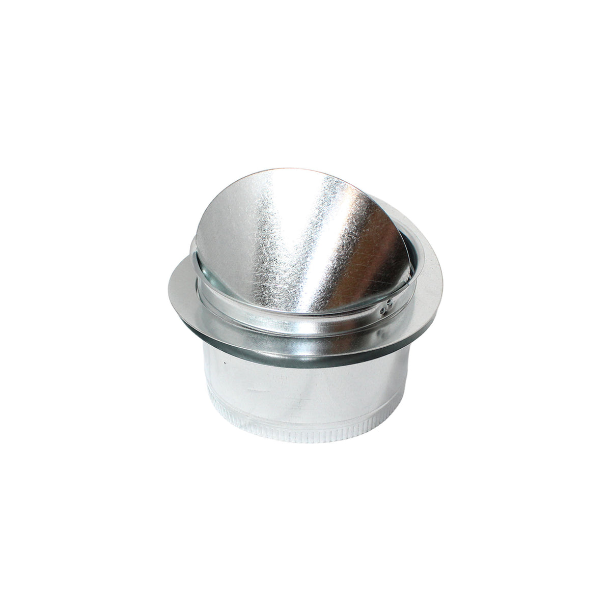 Jer-Air Model DB-4S | Fiberglass Duct Spin-in Takeoff with Damper & 45° Scoop