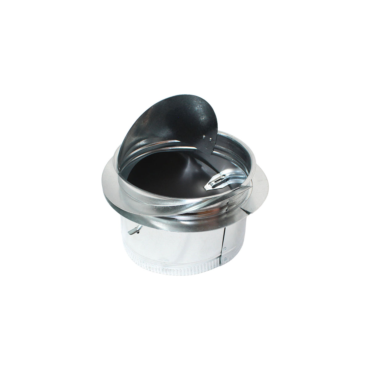 Jer-Air Model DB-4S | Fiberglass Duct Spin-in Takeoff with Damper & 45° Scoop