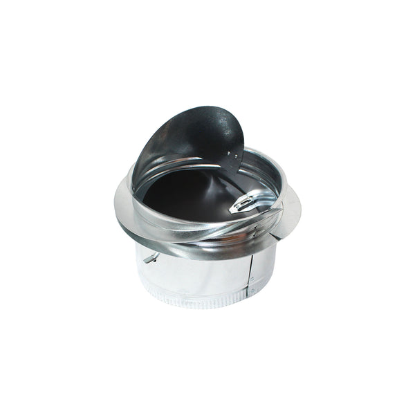 Jer-Air Model DB-4S | Fiberglass Duct Spin-in Takeoff with Damper & 45° Scoop